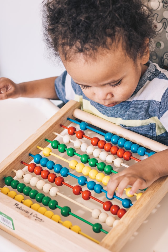 Child learning maths